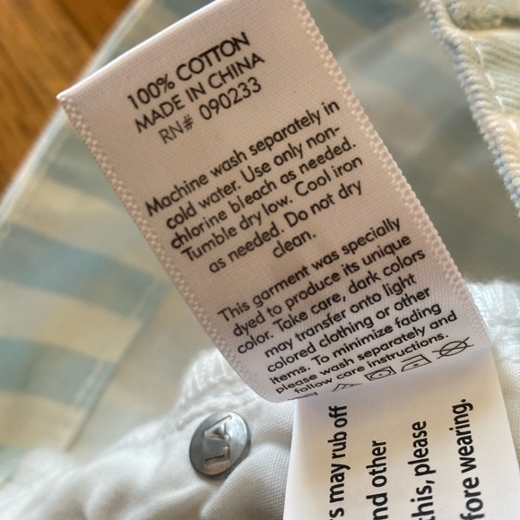 Pacsun Blue and White Stripe Denim Mini Skirt Size 26 - Picture 9 of 9